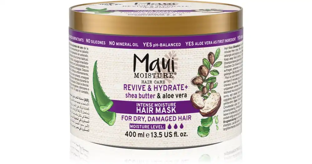Maui MoistureRevive & Hydrate + Shea Butter & Aloe Vera hidratáló és tápláló maszk hajra Olcsóbb
