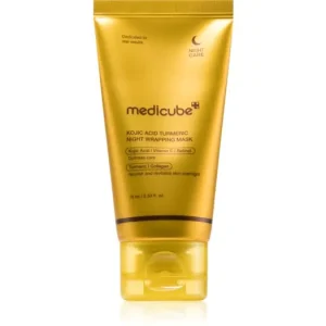 medicubeKojic Acid Turmeric Night Wrapping Mask élénkítő arcmaszk a sápadt, egyenletlen arcbőrre éjszakára Olcsó