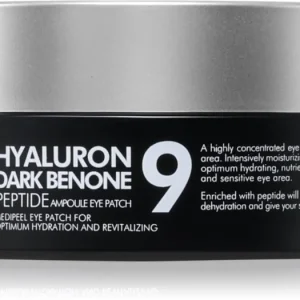 Expressz kézbesítés MEDIPEEL+Hyaluron Dark Benone Peptide 9 Ampoule hidrogéles párnácskák a szem alatti sötét karikákra