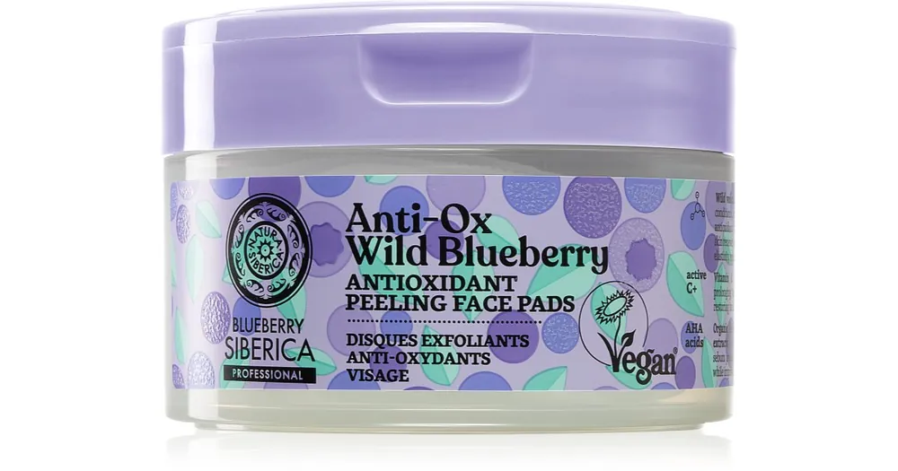 Outlet Natura SibericaAnti-Ox Wild Blueberry arctisztító peeling párnácskát