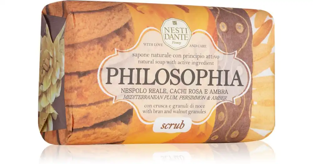 Rendeld meg most Nesti DantePhilosophia Scrub with Bran & Walnut Granules természetes szappan