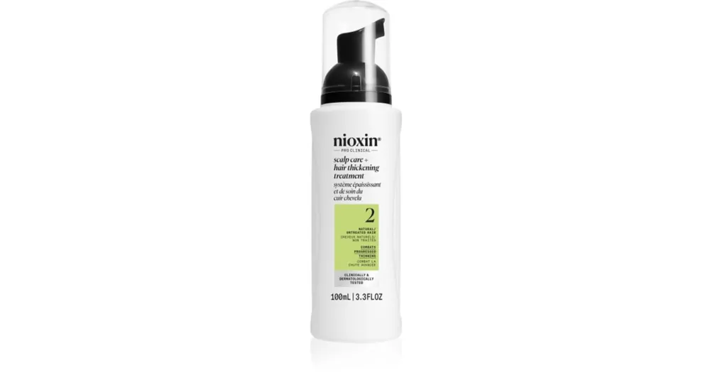 NioxinSystem 2 Scalp + Hair Thickening Treatment öblítést nem igénylő kúra hajritkulás ellen Akciós ár