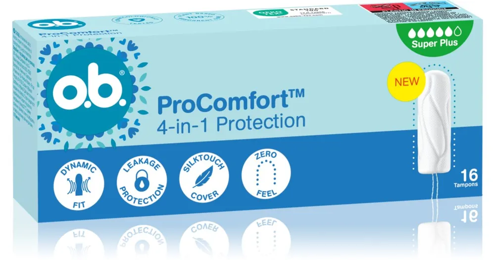 o.b.Pro Comfort Super Plus tamponok erős vérzéshez Legnépszerűbb