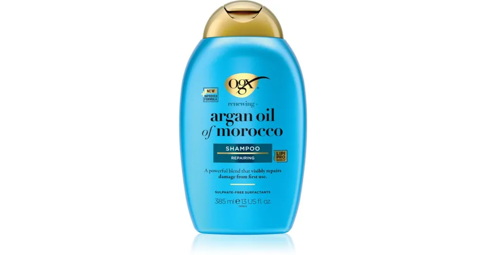 Kedvezményes ár OGXArgan Oil Of Morocco megújító sampon a fénylő és selymes hajért