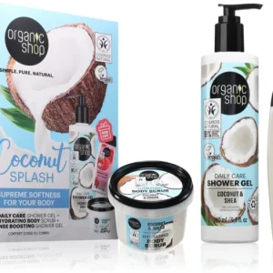 Biztonságos fizetés Organic ShopCoconut Splash ajándékszett testre