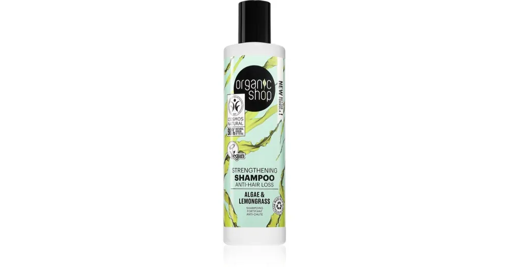 Organic ShopOrganic Algae & Clay ásványi sampon a törékeny hajra Biztonságos vásárlás