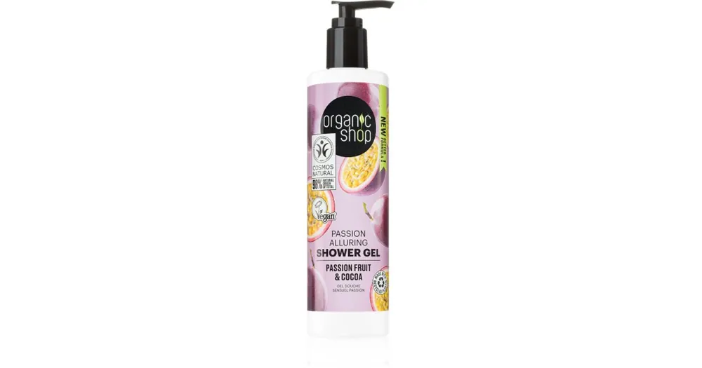 Legjobb ár Organic ShopPassion Fruit & Cocoa bódító illatú tusfürdő