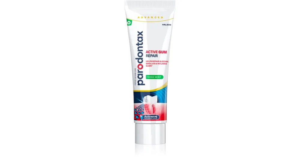 ParodontaxActive Gum Repair Fresh Mint fogkrém az egészséges ínyért és a szájüreg teljeskörű ápolásáért Legkelendőbb