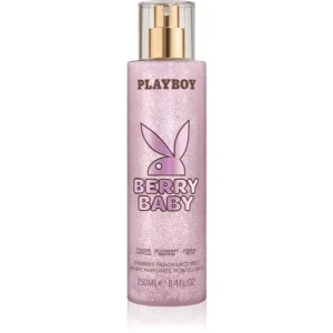 Népszerű PlayboyBerry Baby testápoló spray csillámporral hölgyeknek