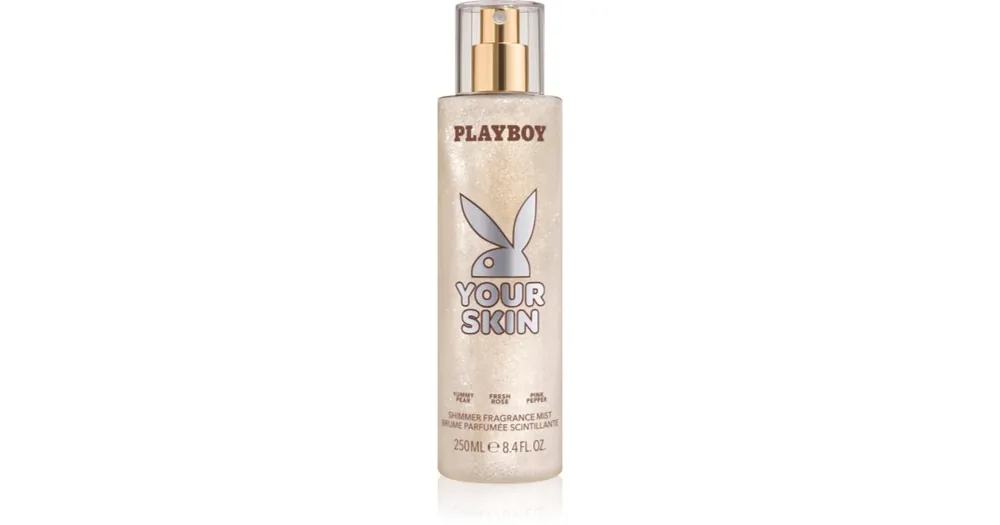 Azonnal elérhető PlayboyYour Skin testápoló spray csillámporral