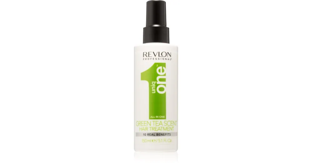 Revlon ProfessionalUniqOne All In One Green Tea Scent Hair Treatment leöblítést nem igénylő ápolás spray -ben Korlátozott ajánlat