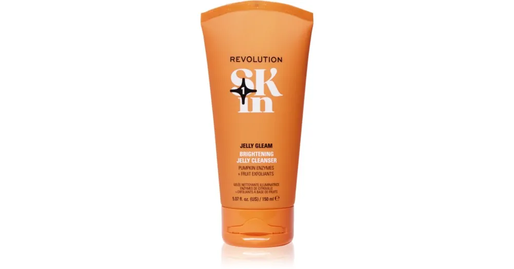 Revolution SkincareBe Bright Natural Fruit AHA Brightening Jelly Cleanser Fényesítő tisztító gél Azonnal elérhető
