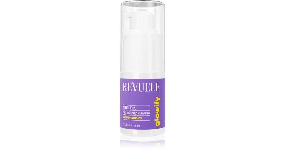 Legnépszerűbb RevueleGlowify Age Less Powe Serum Retinol + Niacinamid fiatalító éjszakai ápolás