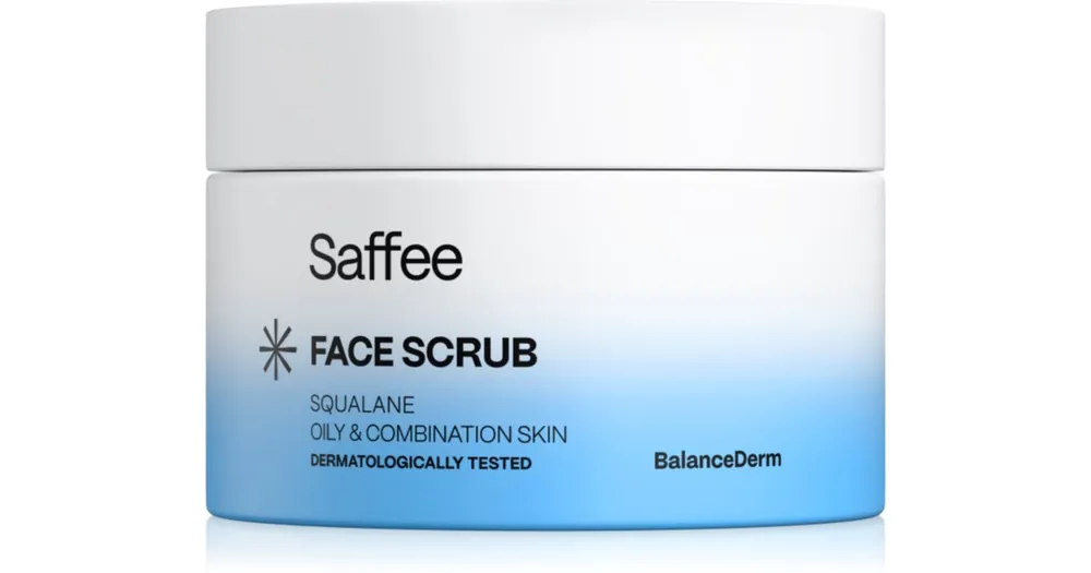 Kedvezményes ár SaffeeBalanceDerm Face Scrub arcpeeling kombinált és zsíros bőrre
