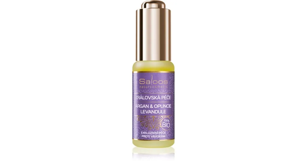 SaloosBio King‘s Care Argan & Opuntia & Lavender bio argánolaj levendula illatú Olcsóbb