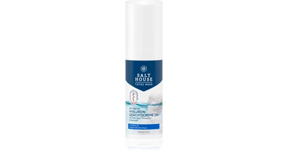 Újdonság Salt HouseDead Sea Therapy Hyaluronic Face Cream 24h hidratáló arckrém hialuronsavval