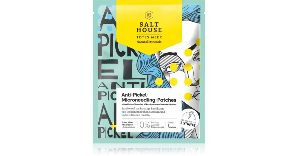 Salt HouseNatural Minerals Microneedling Anti-pimple Patches tapasz problémás bőrre pattanások ellen Legnépszerűbb