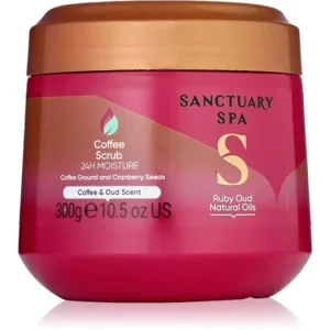 Prémium Sanctuary SpaRuby Oud kávé test peeling