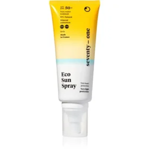 SeventyOneEco Sun Spray SPF50+ napozó spray magas UV védelemmel Kiárusítás