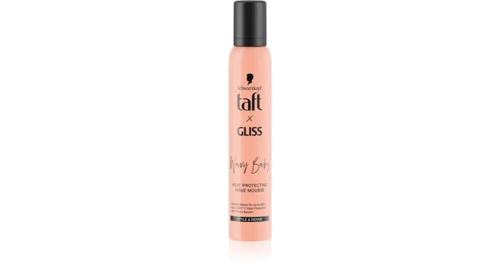 SchwarzkopfTaft x Gliss tömegnövelő hajhab hőkezelt hajra a hullámos és göndör hajra Biztonságos fizetés