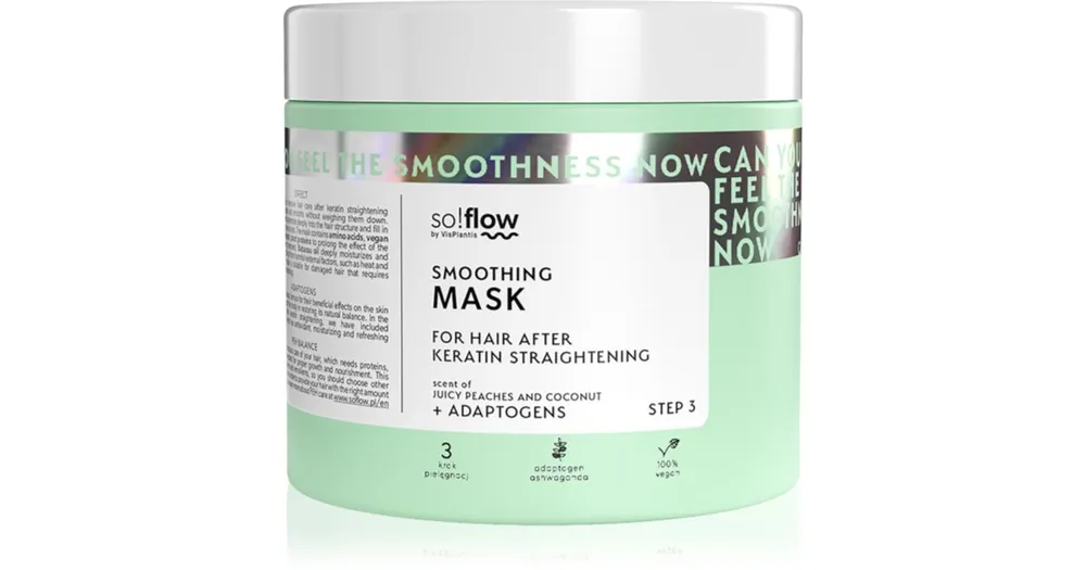Biztonságos fizetés so!flowAfter Keratin Straightening Smoothing Mask haj maszk