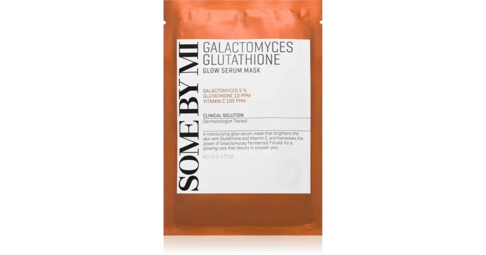 Some By MiGalactomyces Glutathione Glow Serum Mask fehérítő gézmaszk az érzékeny száraz bőrre Biztonságos vásárlás