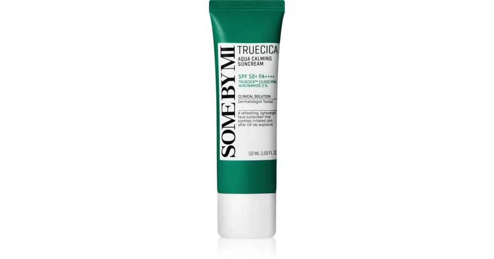 Azonnali szállítás Some By MiTruecica Aqua Calming Suncream nyugtató védőemulzió SPF 50+