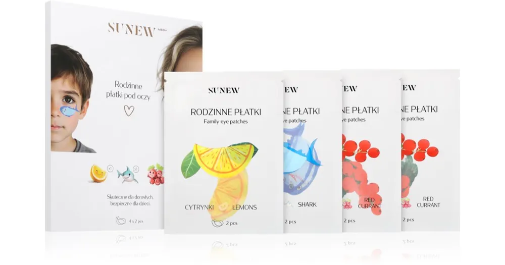 Vedd meg online SUNEWMED+Family Eye Patches regeneráló hidrogéles szem alatti párnácskák ceramidokkal