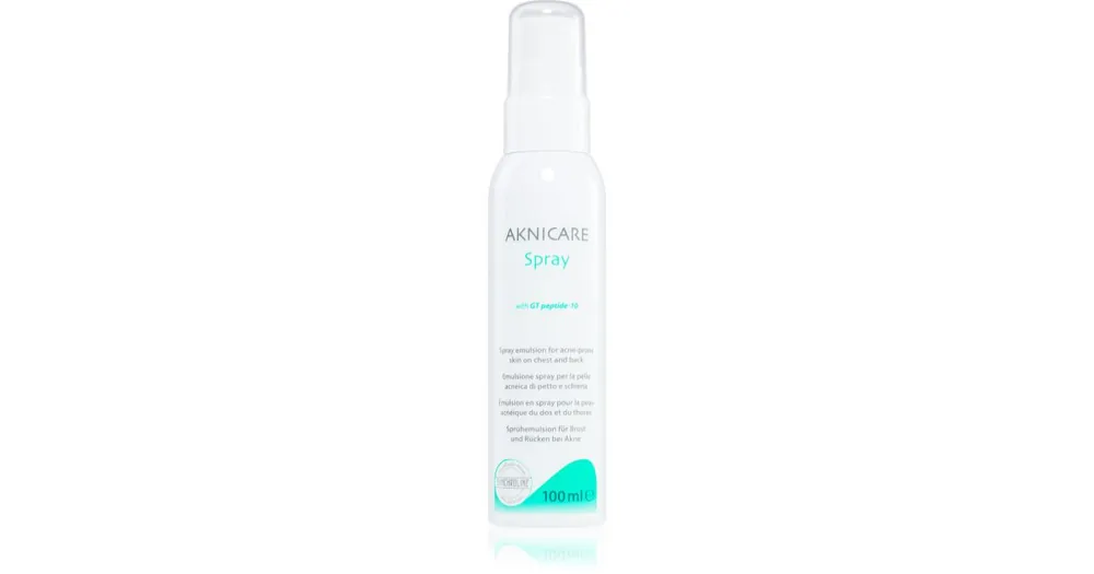 Legnépszerűbb SynchrolineAknicare CB emulzió spray a háton és mellkason lévő pattanások redukálására