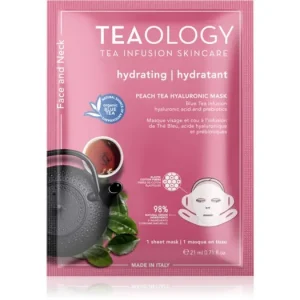 TeaologyFace Mask Peach Tea Hyaluronic hidratáló gézmaszk Csak ma