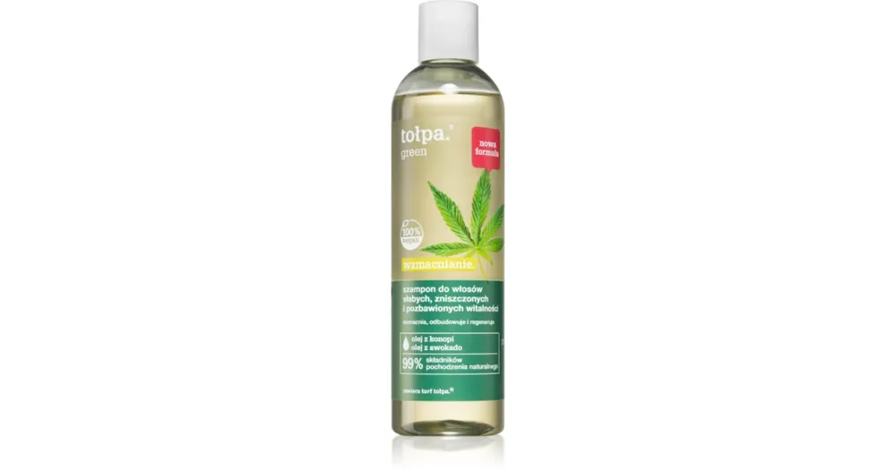 Végkiárusítás TołpaGreen Strengthening sampon a meggyengült és sérült hajra