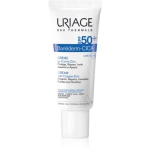 Árcsökkenés UriageBariéderm Cica-Cream with Copper-Zinc SPF 50+ reparatív krém cinkkel és rézzel SPF 50+