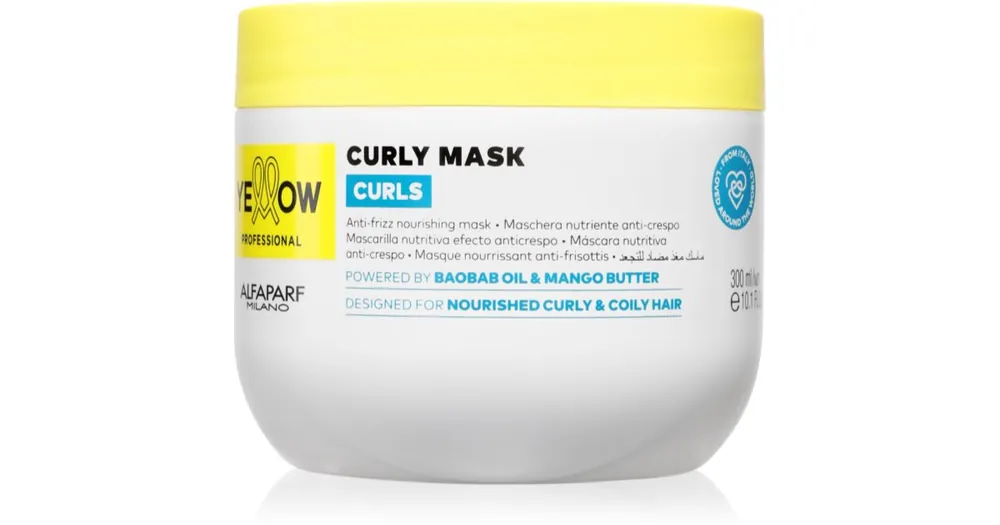 Yellow ProfessionalCurls Curly Mask maszk a hullámos és göndör hajra Újdonság