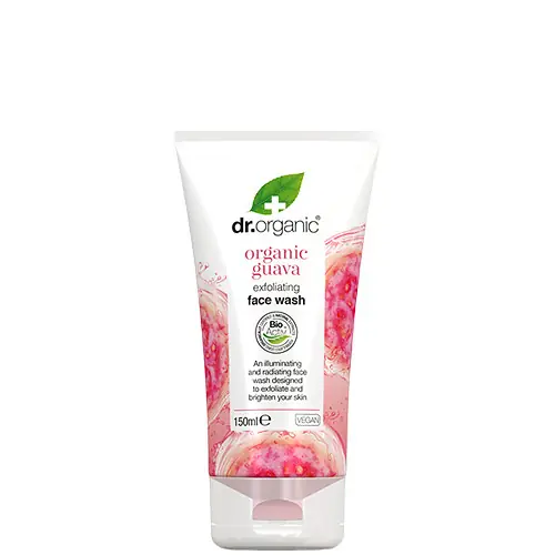 Újdonság Dr. Organic Guava Hámlasztó arclemosó 150 ml