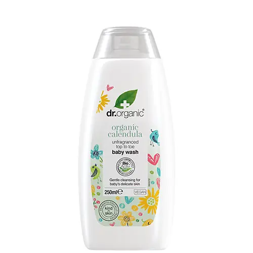 Exkluzív ajánlat Dr. Organic Körömvirág Illatmentes babafürdető 250 ml
