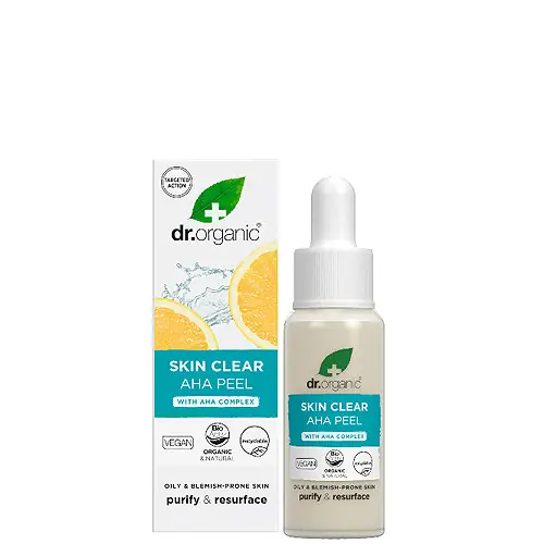 Outlet Dr. Organic Skin Clear Hámlasztó szérum AHA-komplex-szel 30 ml