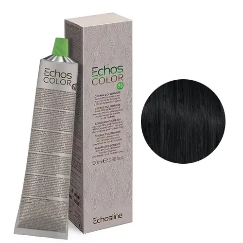 Echosline Echos Color - Pure Naturals PPD- és rezorcin mentes krémhajfesték 100 ml - 1.0 - Black Legnépszerűbb