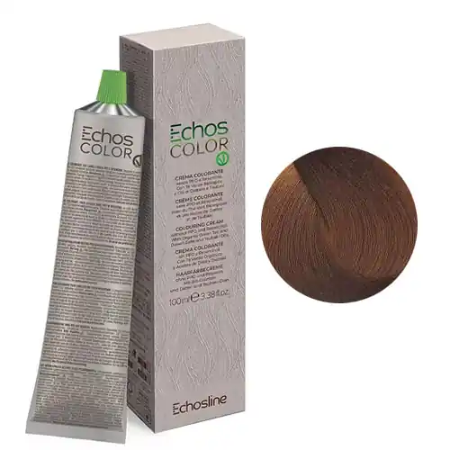 Kiárusítás Echosline Echos Color - Copper Gold PPD- és rezorcin mentes krémhajfesték 100 ml - 7.43 - Medium Blonde Golden Copper