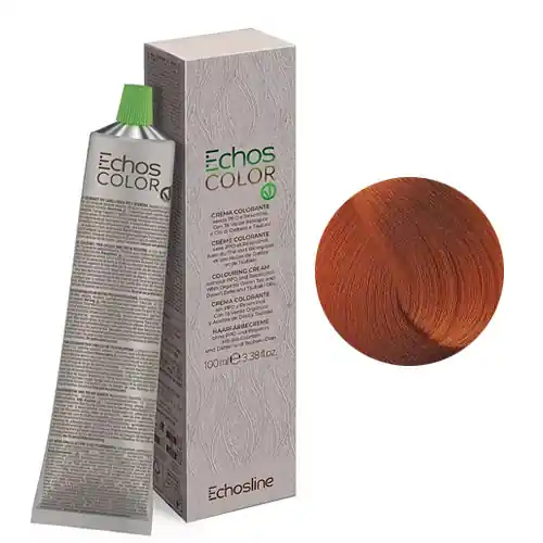 Echosline Echos Color - Extra Copper PPD- és rezorcin mentes krémhajfesték 100 ml - 8.44 - Light Blonde Intense Copper Exkluzív ajánlat