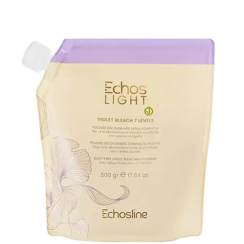 Ajánlat Echosline Echos Light Violet Bleach 7 Levels Porzásmentes szőkítőpor 500 gr - Lila