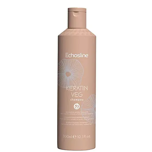 Expressz szállítás Echosline Keratin Veg Hajszerkezet-újjáépítő sampon 300 ml