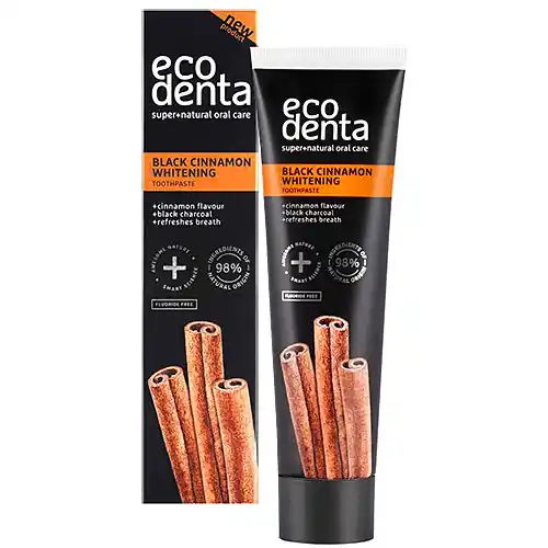 Biztonságos fizetés Ecodenta Fehérítő fogkrém szénnel és fahéjjal 100 ml
