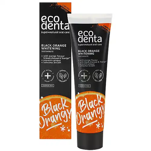 Ecodenta Fehérítő fogkrém szénnel és naranccsal 100 ml Expressz szállítás