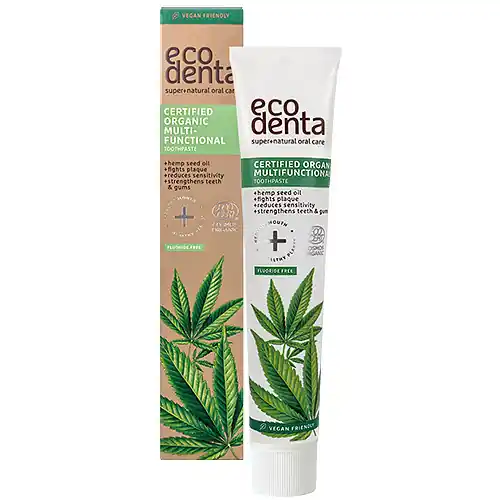 Ecodenta Minősített multifunkcionális fogkrém kendermagolajjal és matcha-val 75 ml Akciós ár