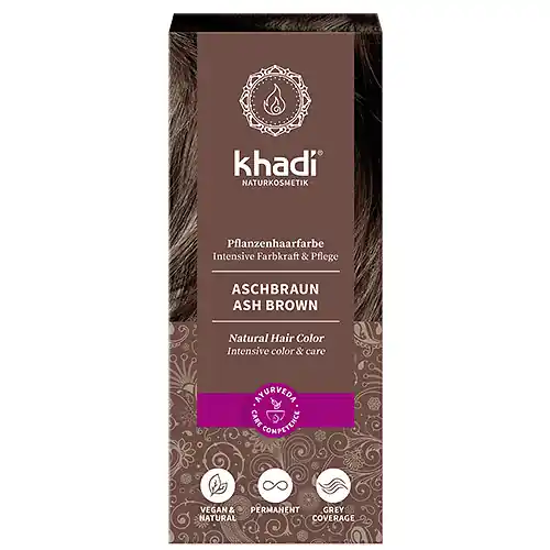 Khadi Khadi Növényi hajfesték por 100 g - Hamvasbarna Legkelendőbb