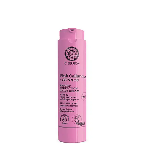 Natura Siberica C-Berrica Pink Calluna Ragyogásfokozó nappali arckrém 50 ml - SPF20 Utolsó esély