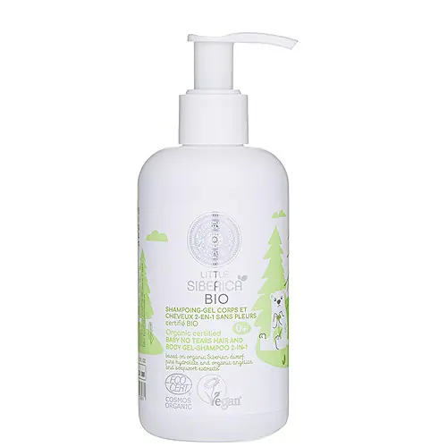 Natura Siberica Little Siberica 2 in 1 könnymentes bio babasampon és fürdető 250 ml Kiárusítás
