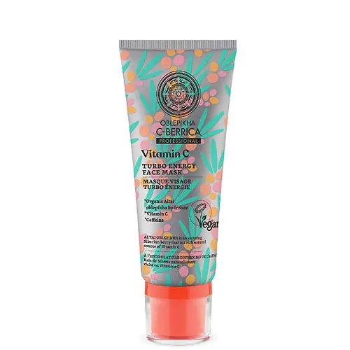 Natura Siberica Vitamin C Turbó energetizáló arcmaszk 100 ml Azonnali szállítás