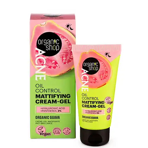 Organic Shop ACNE Mattító krémgél bio guavával 50 ml Kiárusítás