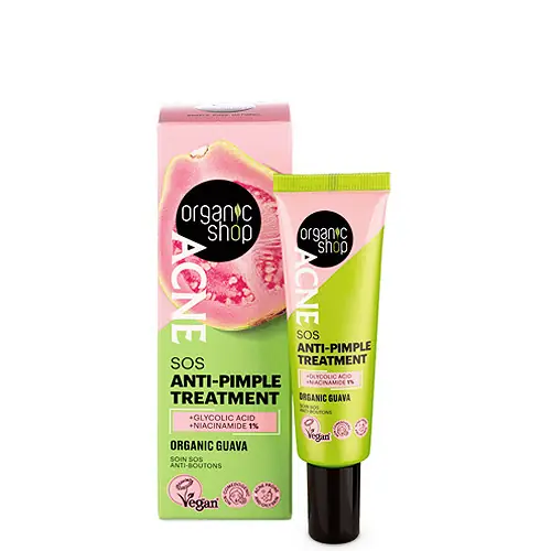 Organic Shop ACNE SOS Pattanás elleni gél bio guavával 30 ml Bestseller